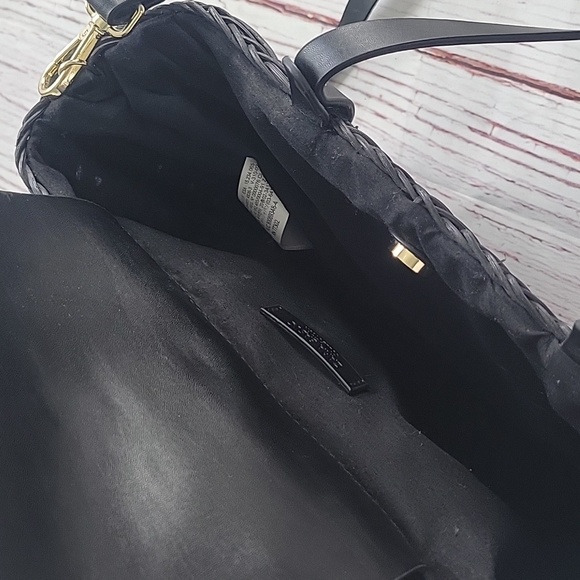 ZARA Elegant Black Woven Tote Bag - Picture 8 of 11